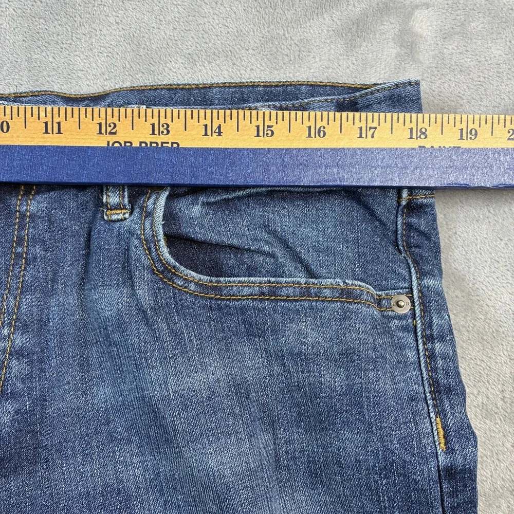 Banana Republic Athletic Fit Jeans Men's 36x29 Mid Rise Med Wash Denim Whiskered